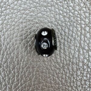 Helzberg Diamonds - Black Resin & Crystal Charm